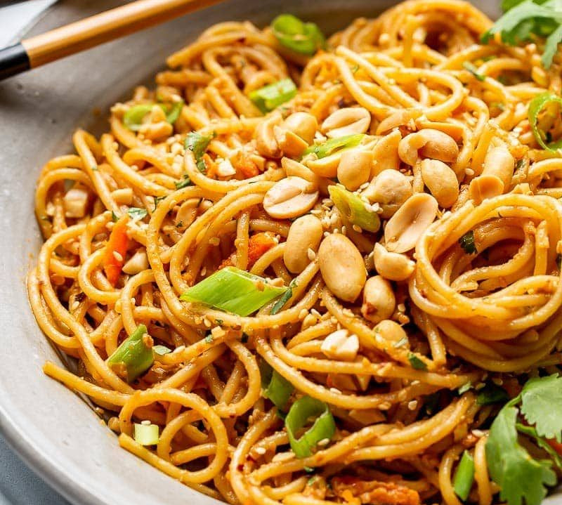Zesty Thai Peanut Noodles