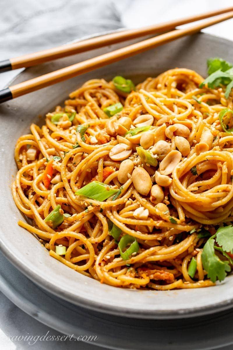 Zesty Thai Peanut Noodles