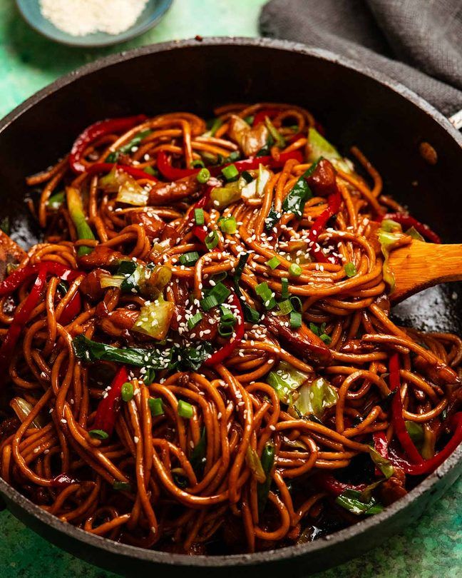 Gochujang Sticky Noodles Sweet Heat, Korean Style