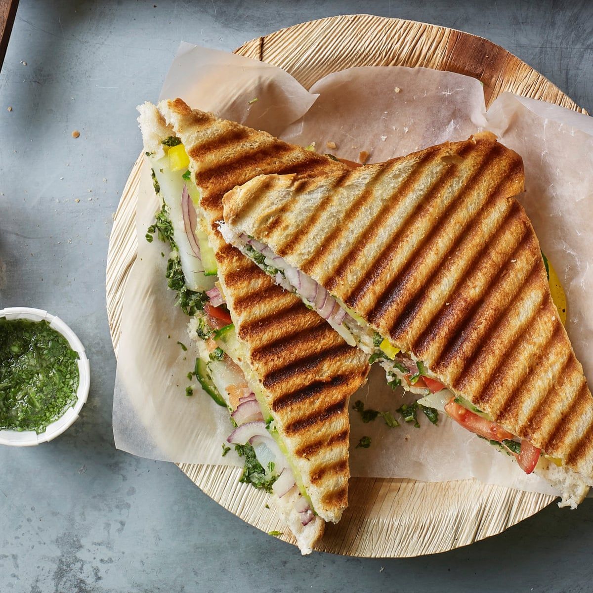 Bombay Green Chutney Sandwich — Fresh, Spicy &amp; Classic!